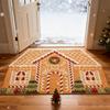 Christmas Little House, Cute Carpet Christmas Decoration, Suitable For Front Door And Yard