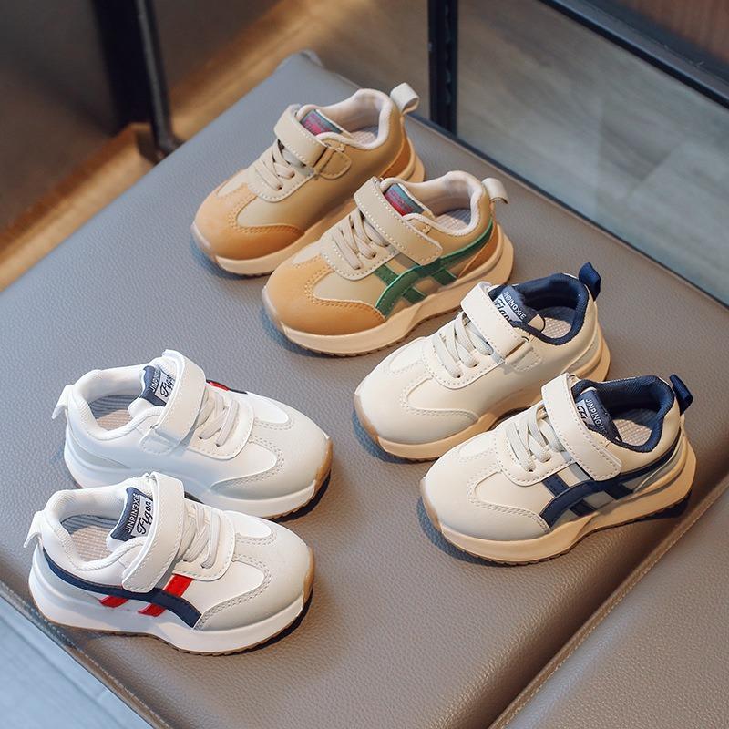 Autumn New Arrivals Children's Sneakers, White Shoes for Boys & Baby Girls, Anti-slip Color-Blocking Casual Running Shoes.