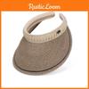 Summer Straw Hat For Women With Wide Brim Sunshade Breathable Outdoor Casual Style