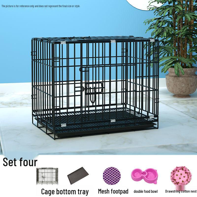 Indoor Pet Cage: Medium-Large for Dogs, Small Cats, Rabbits, or Chickens with Built-in Toilet