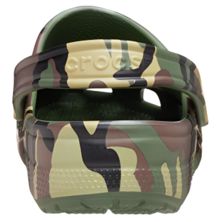 Crocs Classic Camouflage Clog EVA Clogs Unisex Green Brown 211936-3TC