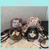 Childrens Dog Pattern Canvas Crossbody Bag With Quilted Design For School Use