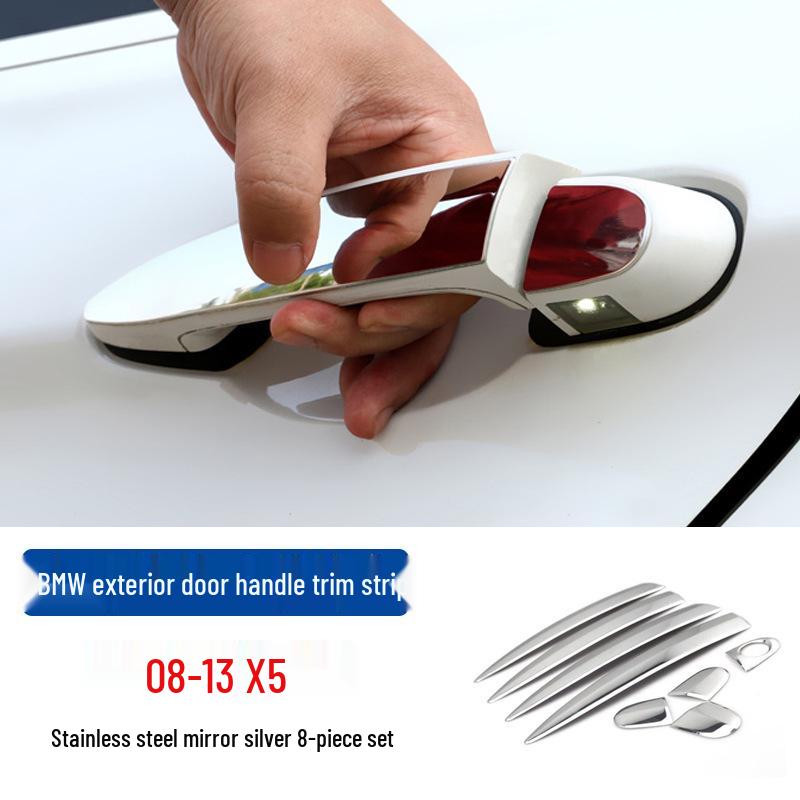 Decorative Strip for Exterior Door Handles: Compatible with BMW 5, 3, 6GT, X1, X2, X3, X4, X5, X6 Models