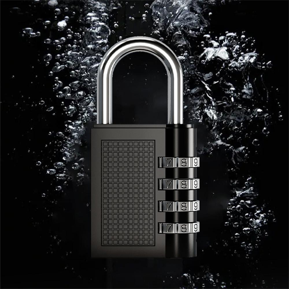 HB04 Velký zinkový 4místný visací zámek na kód Vodotěsný Zámek proti krádeži pro kolejní zavazadla Posilovnu