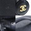 CHANEL Vanity Handbag COCO Mark black Caviar skin Women Used