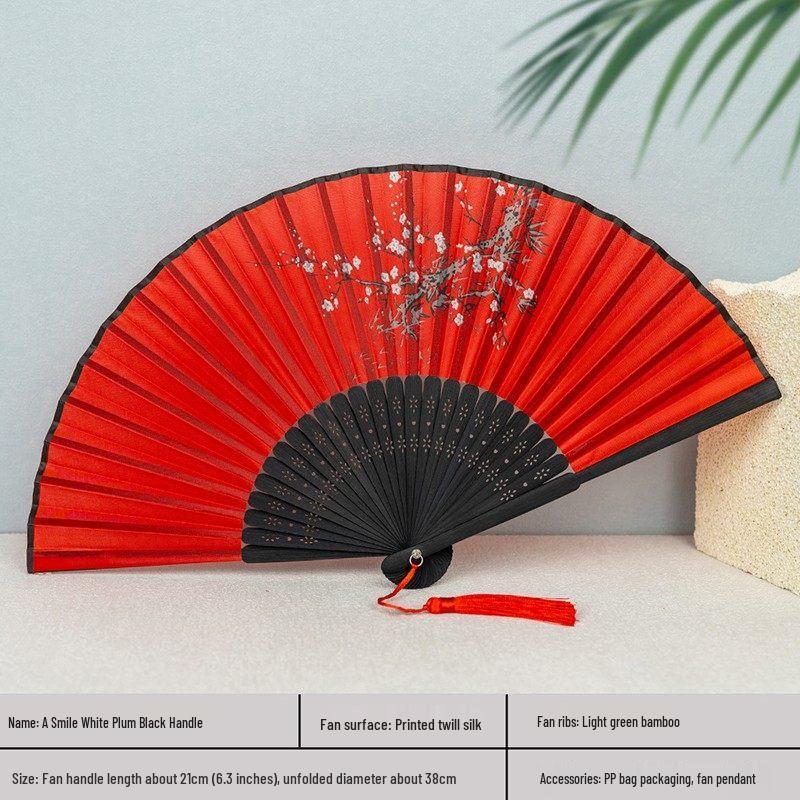 LIEI Портативный складной веер в древнем стиле