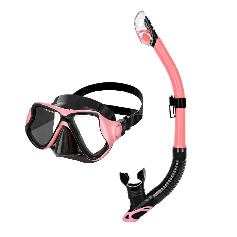 Full Dry Snorkel Tube with Waterproof Valve Underwater Breathing Equipment Freestyle Swimming Training Gear for Kids & Adults