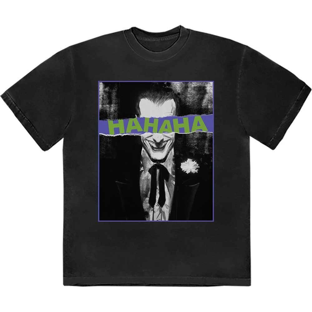 DC Comics Joker Hahaha Eyes T-Shirt Black New XXXXL