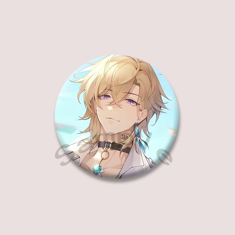 Game Series Honkai Star Rail Aventurine Badge Cartoon Character Soft Button Pins DIY Bag Hat Clothing Brooch Accessories Gifts