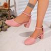 Fashion women fashion sweet white leather hollow out comfort shoes lady classic comfort spring & summer square heel shoes zapatos ca162