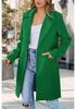 European Autumn Plus Size Woolen Women's Single-Button Cardigan Coat