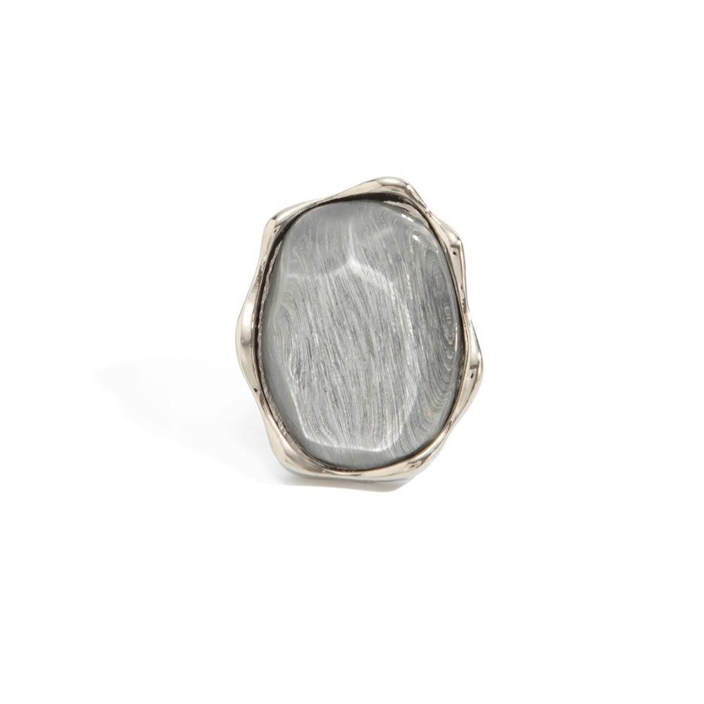 Zinc Zinc Zinc Alloy Water Ripple Ring Adjustable Cat Eye Ring Trendy Gemstone Resin Ring Gift