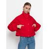 Women's Stand Collar Jacket Button Down Lantern Sleeve Elastic Cuff Pocket Solid Color Casual Coat