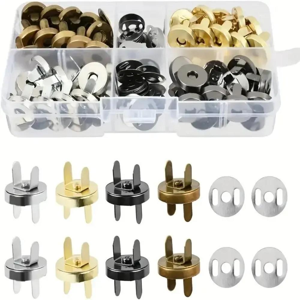 18mm Magnetic Snap Buttons, Easy Attach Metal Fasteners for Sewing & Crafts, Durable Stylish Snaps
