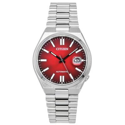 Tsuyosa Stainless Steel Burgundy Dial Automatic NJ0150-56W Men's Watch