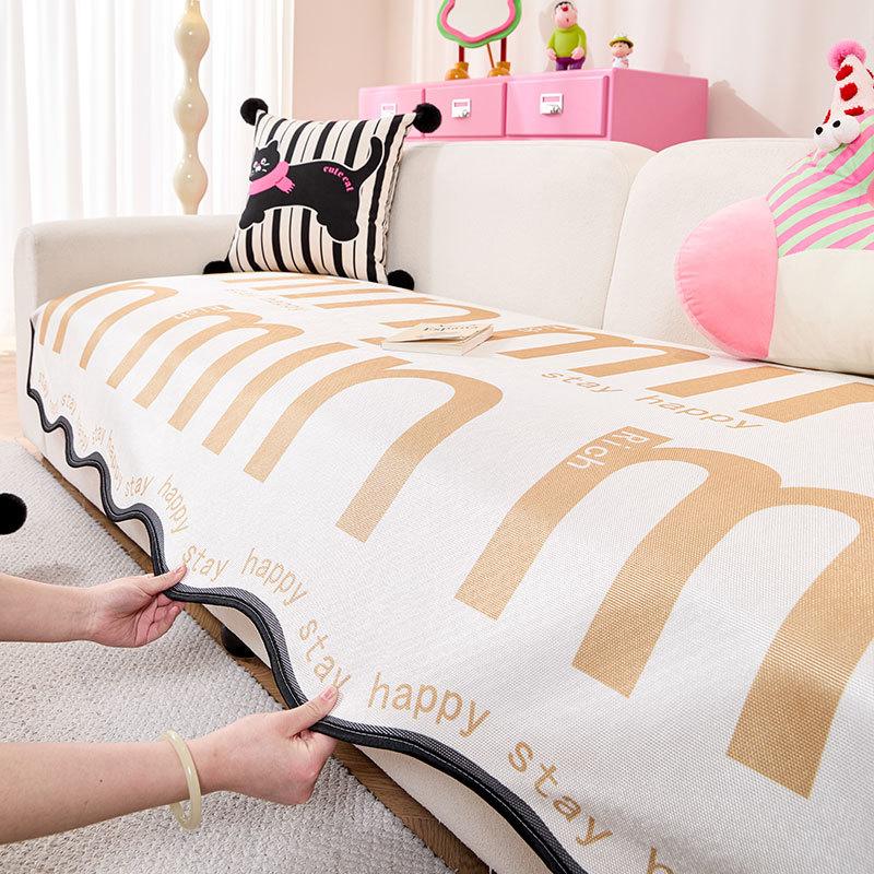 

Подушка для дивана особой формы с дофамином Летняя подушка для сиденья неправильной формы Новый летний цельный комбинированный чехол для дивана 90*70cm