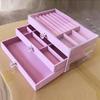 Multi-layer Jewelry Storage Box, Transparent High-end Ring, Stud Earrings, Necklace, Storage Display Rack, Drawer, Jewelry Box.