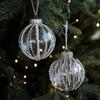 8CM Transparent Christmas Tree Ornament DIY Christmas Hanging Ornament  Christmas Tree Decor