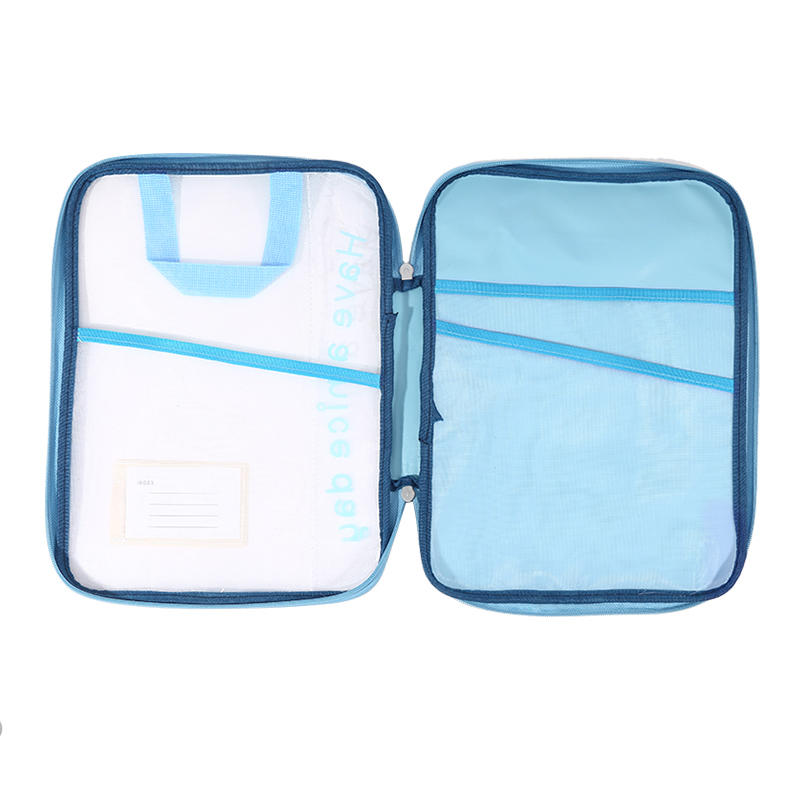 1PC Homework & College Papers Storage Pouch for Books Documents DIY Arts and Crafts Scrapbook Paper Transparent Zipper Document File Pouch