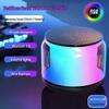 Mini Bluetooth Speaker S100: Transparent Design with Ambient Lights & High-Quality Sound Subwoofer