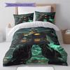 Gundam Front View RX-78 Anime Bedding Set Duvet Cover Polyester Soft Bed Linen Set -QJY