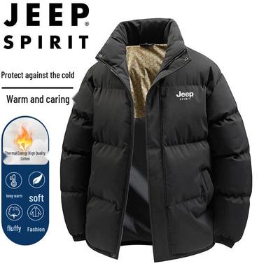 JEEP SPIRIT Men's Winter Padded Stand Collar Puffer Jacket