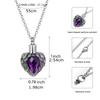 Cremation Necklace for Ashes Stainless Steel Pendant Ashes Holder Memorial Jewelry