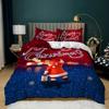 Christmas Soft Duvet Cover Carton Mery Chirstmas Santa Claus Elk Comfortable Quilt Cover Gren for Children Adult Peoples Holiday Gifts Bedrom Decor