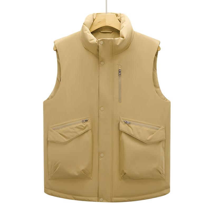 White Duck Down Winter Men's Vest New Popular Youth Trend Korean Version Fashion Versatile Light Board Down Vest