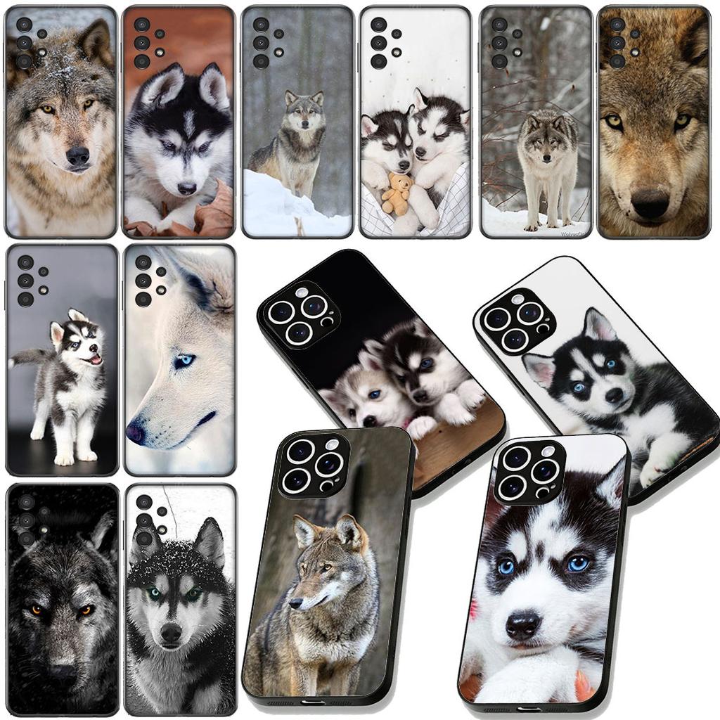 Stalking Wild Wolf Husky Dog Phone Case for Xiaomi Poco C85 C65 C75 X7 X6 M6 M8 F7 F8 Ultra F6 Pro Protective Cover