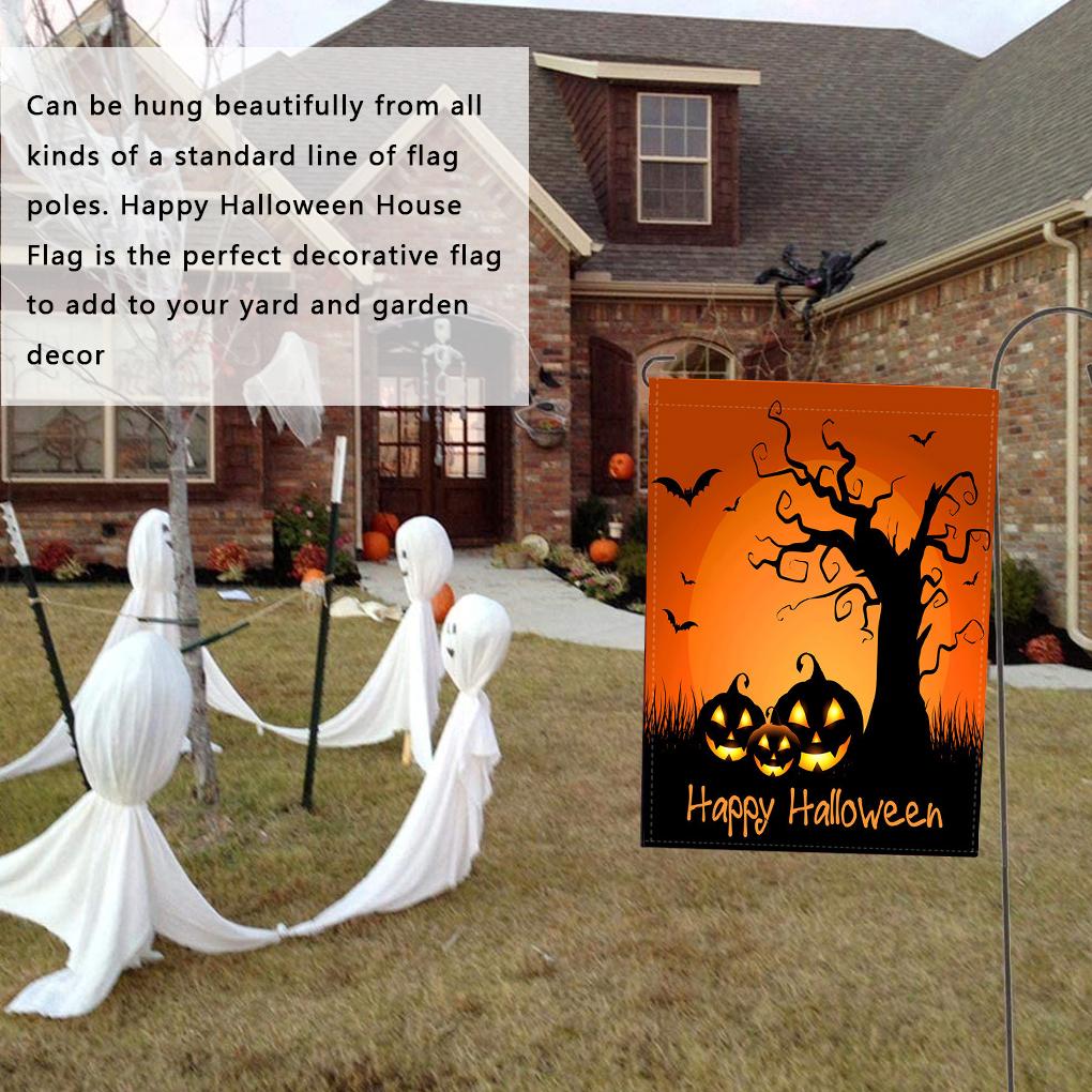 Halloween Yard Flag Fall Halloween Garden Flag Decorative Gift Yard House Banner