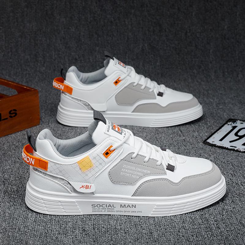 Labor insurance summer breathable new leather board shoes casual sports little white tide shoes