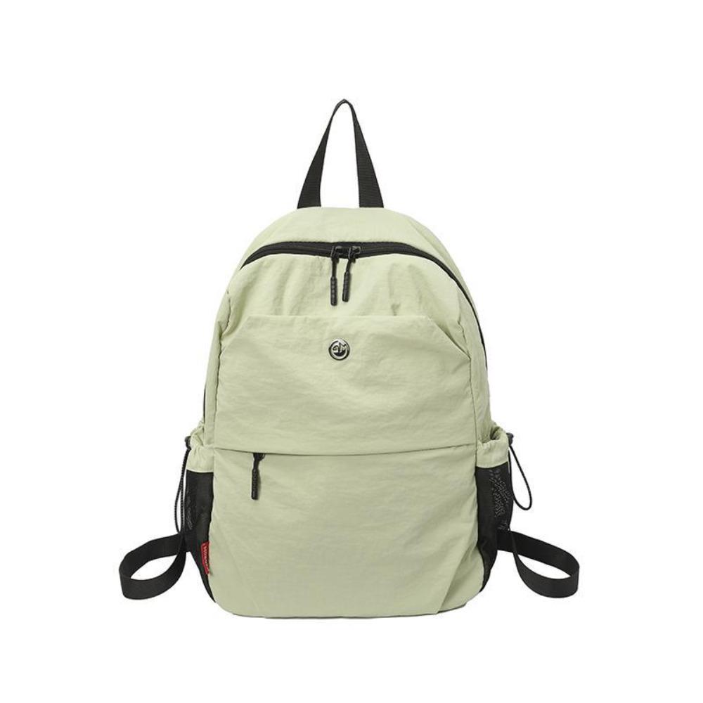 

Спортивный нейлоновый рюкзак в корейском стиле, однотонный, ретро-рюкзак, простая однотонная наплечная сумка, для девочек зелёный