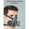Half Face Respirator DustDouble Filters  For Home Emergency Factory Industry Survival Safety Painting Spraying