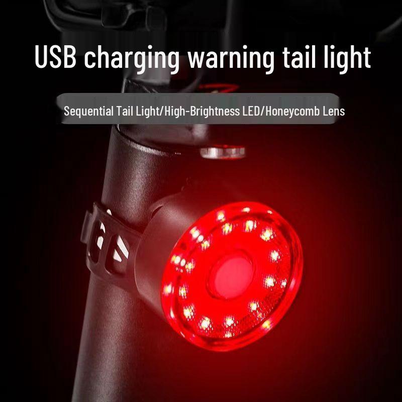 Bicycle Taillight - Free Shipping: Night Cycling & Mountain Road Bike Warning Light