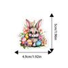 Easter Bunny Cupcake Toppers Cute Food Rabbit 8 Styles Colorful Cake Decorations Easter Day Cake Toppers For Baby Shower Party
