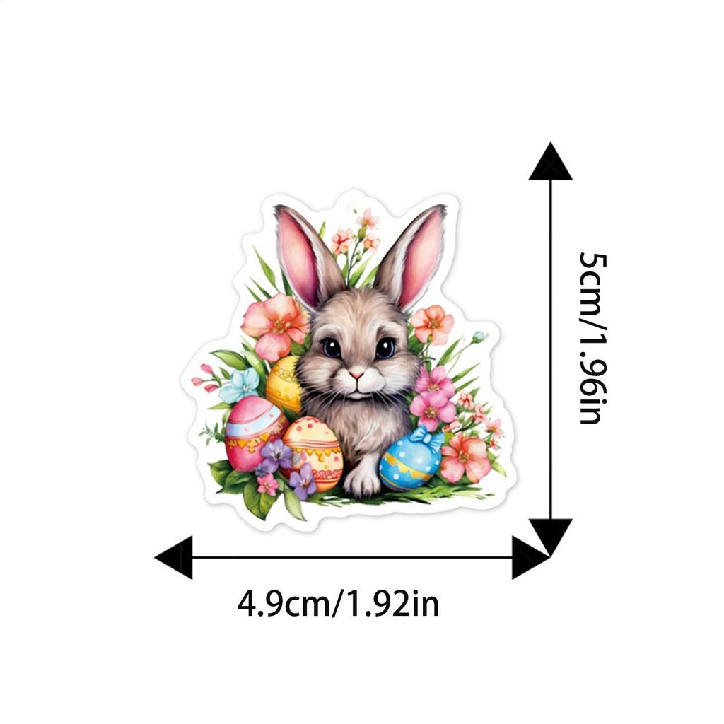 Easter Bunny Cupcake Toppers Cute Food Rabbit 8 Styles Colorful Cake Decorations Easter Day Cake Toppers For Baby Shower Party