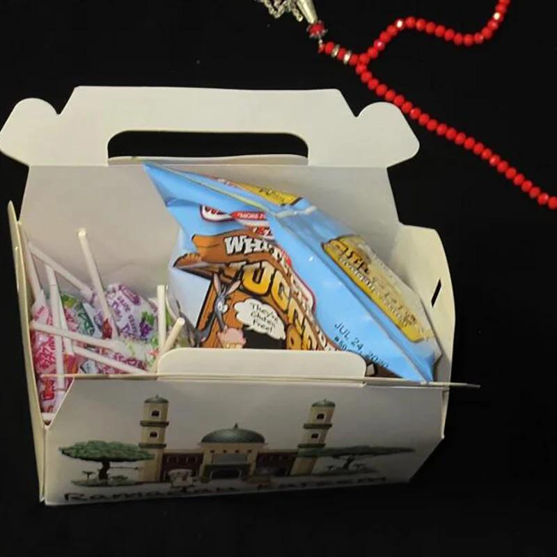 Eid Mubarak Ramadan Kareem criança menino menina chocolate doce caixas de presente muçulmano islâmico Iftar feliz Al-Adha al Fitr decoração de festa