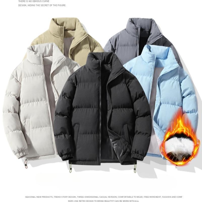 Autumn Winter New Men's Puffer Jacket Warm Cotton Padded Parkas Men Clothing Outdoor Camping Water Repellent Fashion Casual Coat