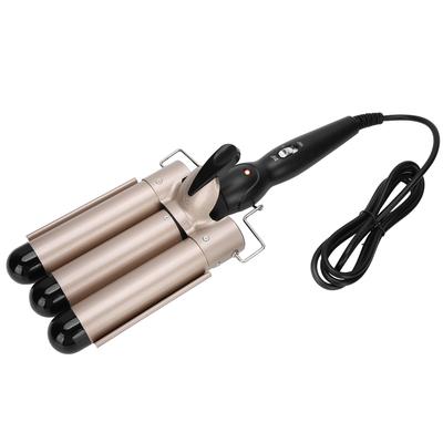 3 Barrel Curling Iron Wand Adjustable Hair Curler Waver Crimper Hair Styling Tool ~