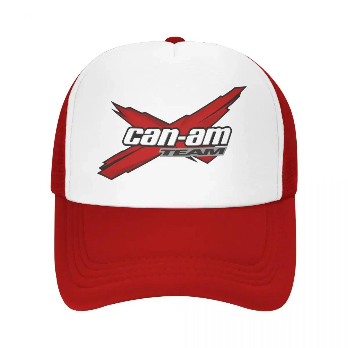 

Custom Classic Unisex Can-Am Trucker Hat Adult BRP Motorcycle Adjustable Baseball Cap Women Unisex Sports Dad Hat One Size