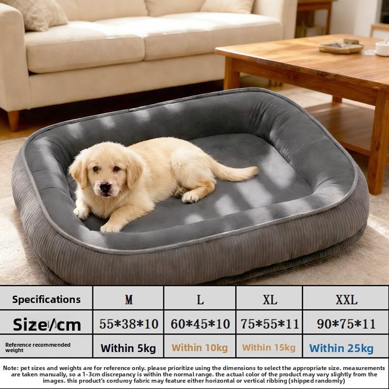 Pet Dog Bed Large Removable Washable Plush For Indoor Use
