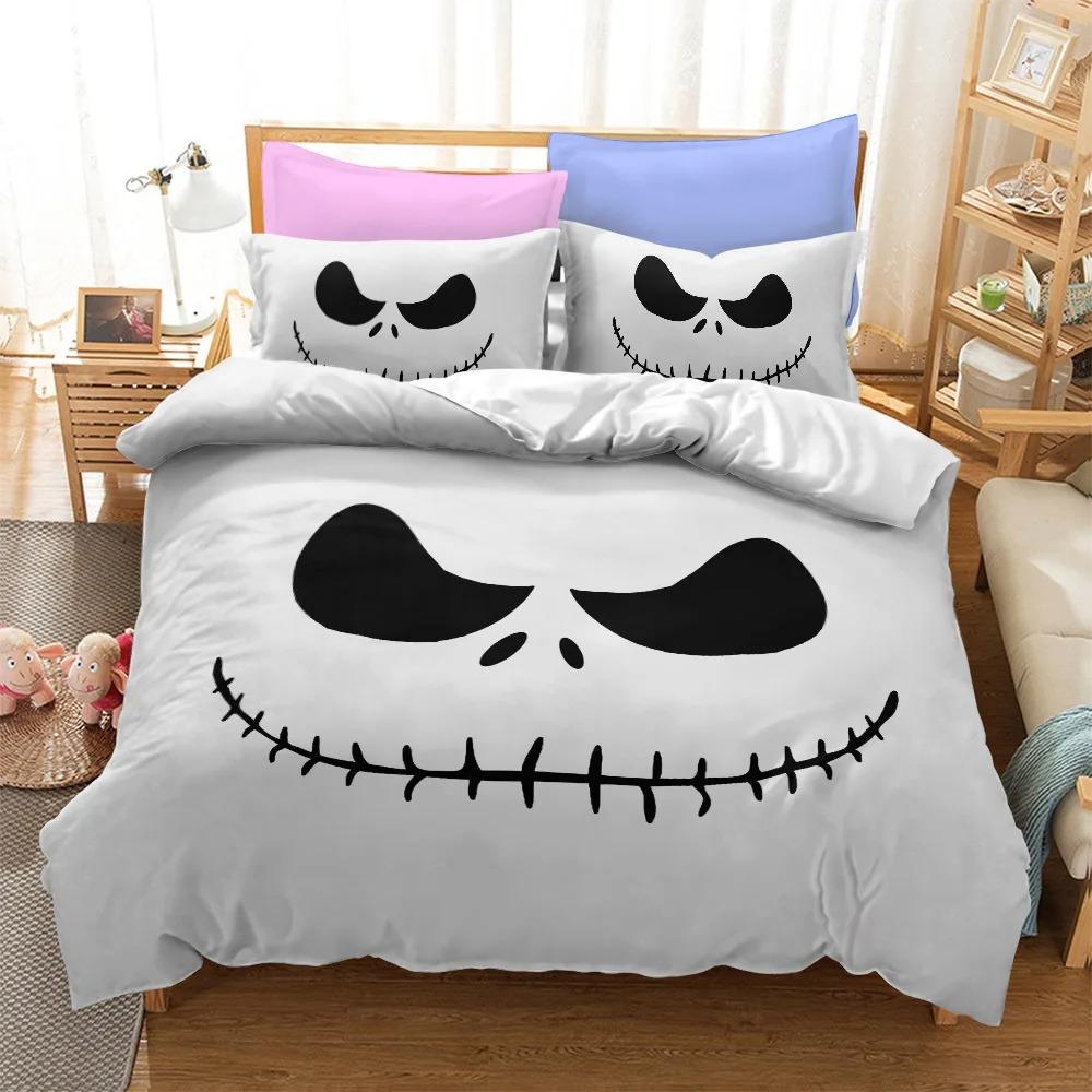 Jack Sally Bedding Sets Exquisite Bed Supplies Set Nightmare Christmas Duvet Cover Bed Comforter Set Bedding Set Birthday Gift
