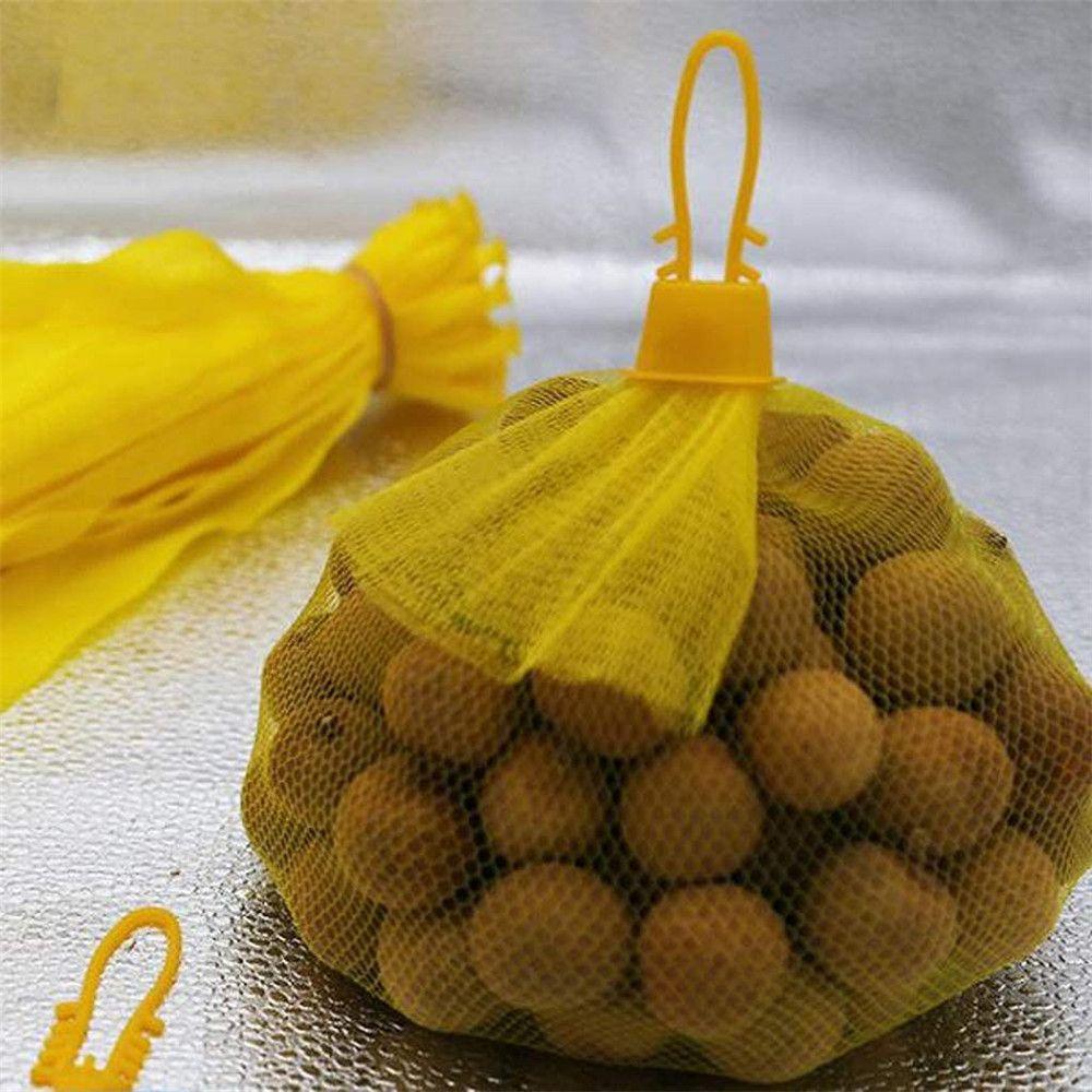 Home Vegetables storage Gardening Network With buckle Packaging Plastic Bags Mesh Bag Reusable