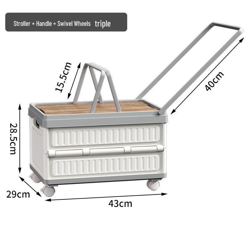 Customizable Outdoor Camping Trunk Organizer - Folding Storage Box