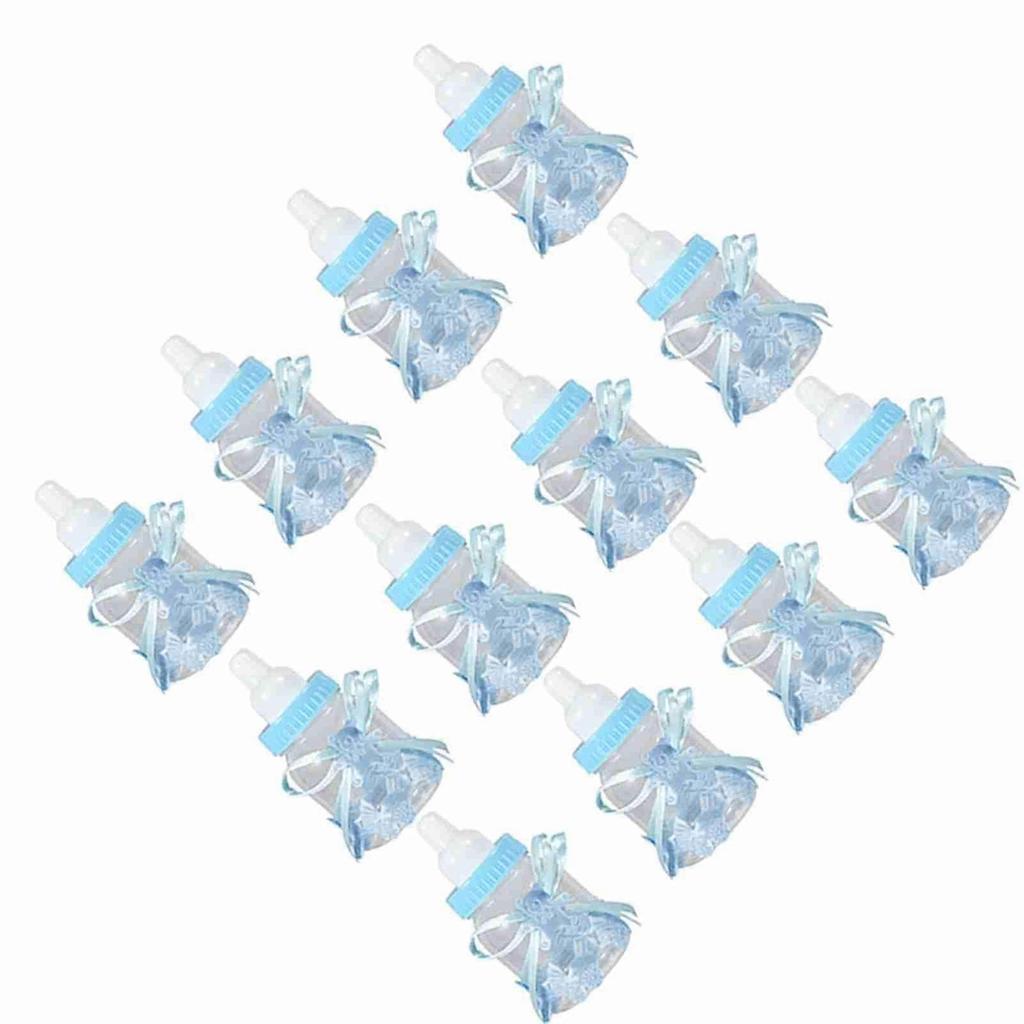 Candy Chocolate Bottles Box For Baby Shower Party Favors Gifts Decorations 12pcs Blue