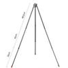 ALOCS Outdoor Camping 10.5L Camping Pot Set - Adjustable Tripod, Hard Anodized Aluminum, Suitable for 5-7 People Outdoor Cooking