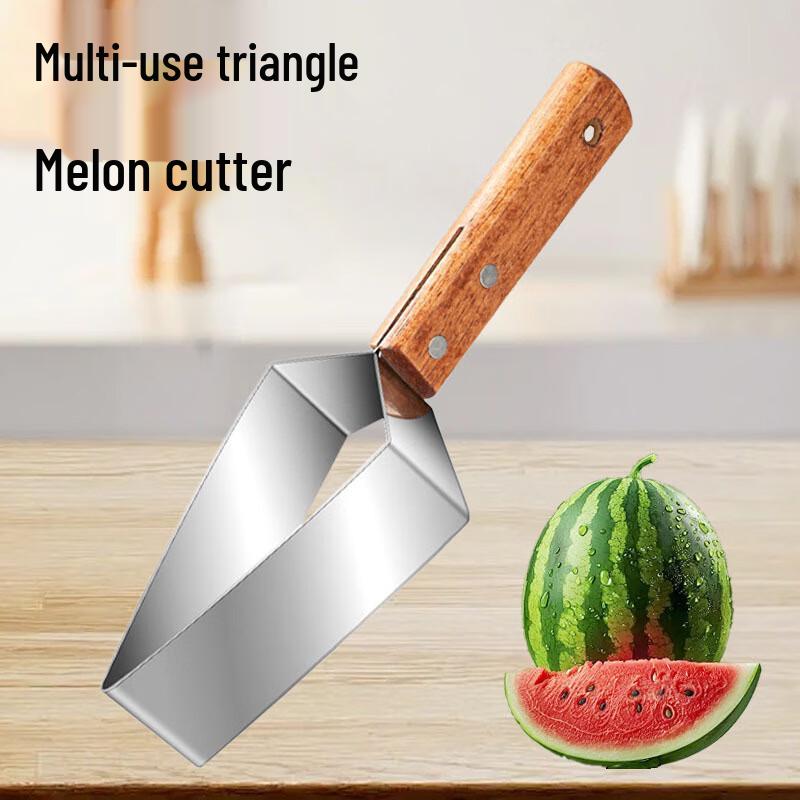 Stainless Steel Triangle Watermelon Slicer & Corer (6-Pack)