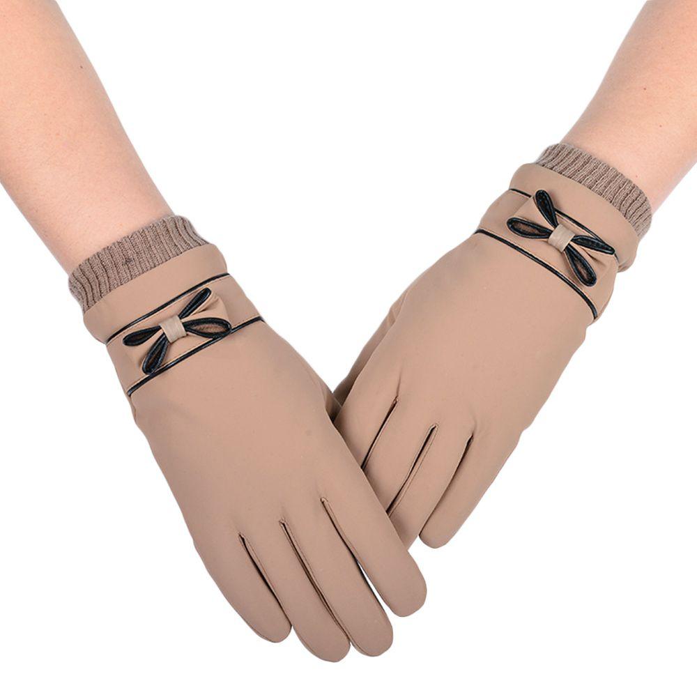 Mănuși de iarnă impermeabile, rezistente la vânt, pentru femei, călduroase, mănuși cu ecran tactil, prietenoase cu pielea