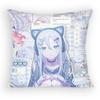 Project Sekai Yoisaki Kanade World Pillow Case Anti-Dustmite Pillowcase Invisible Zipper Silky Short Plush Sofa Cushion Cover